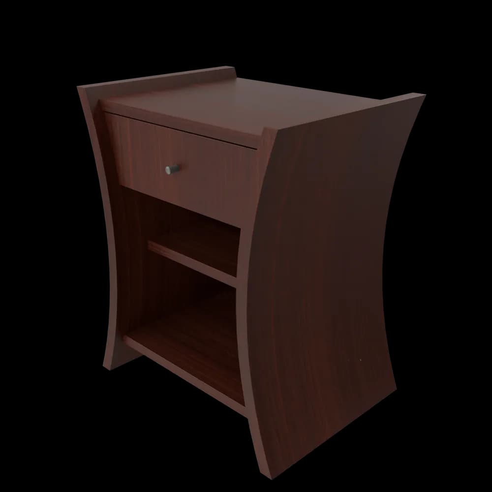 Bedside Table African Cherry - Thumbnail 3
