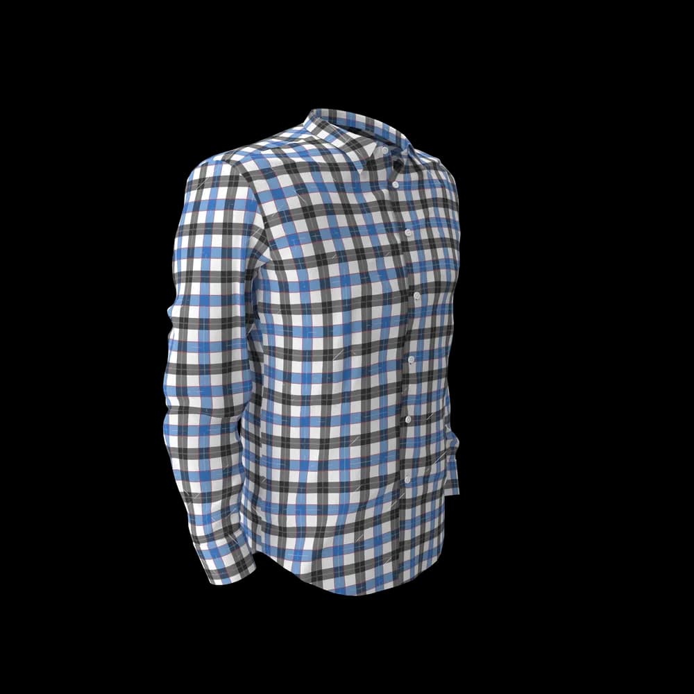 Blue & Black Check Shirt - Thumbnail 4