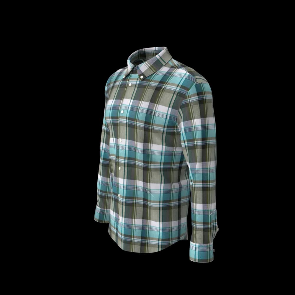 Men Check Shirt - Thumbnail 2
