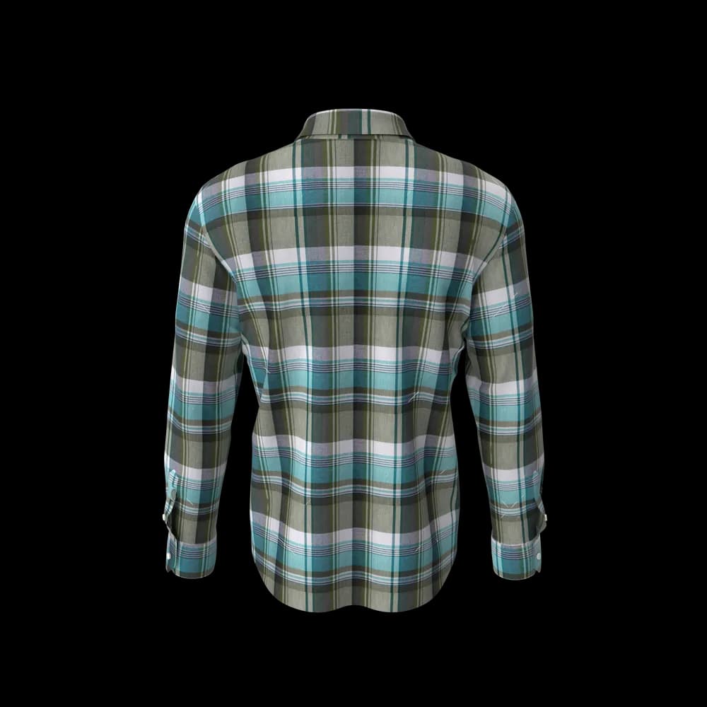 Men Check Shirt - Thumbnail 3