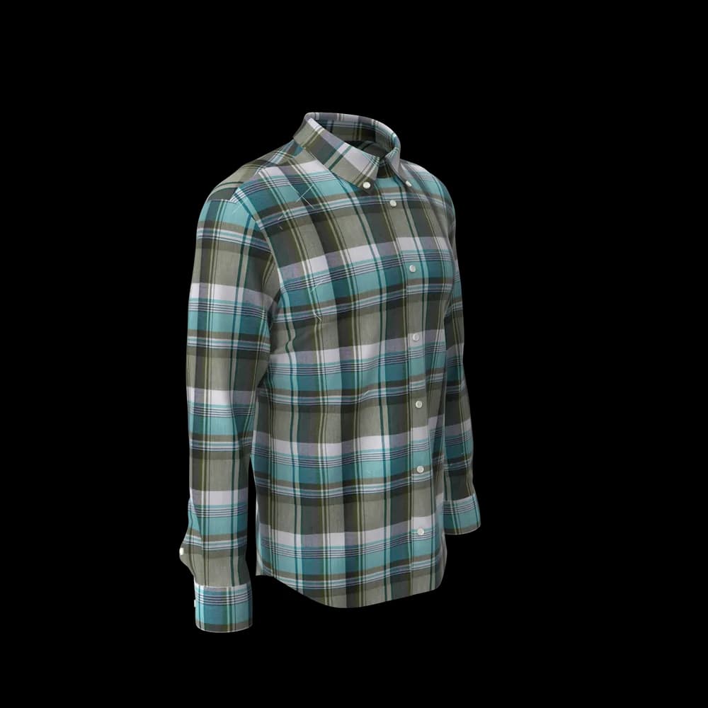 Men Check Shirt - Thumbnail 4