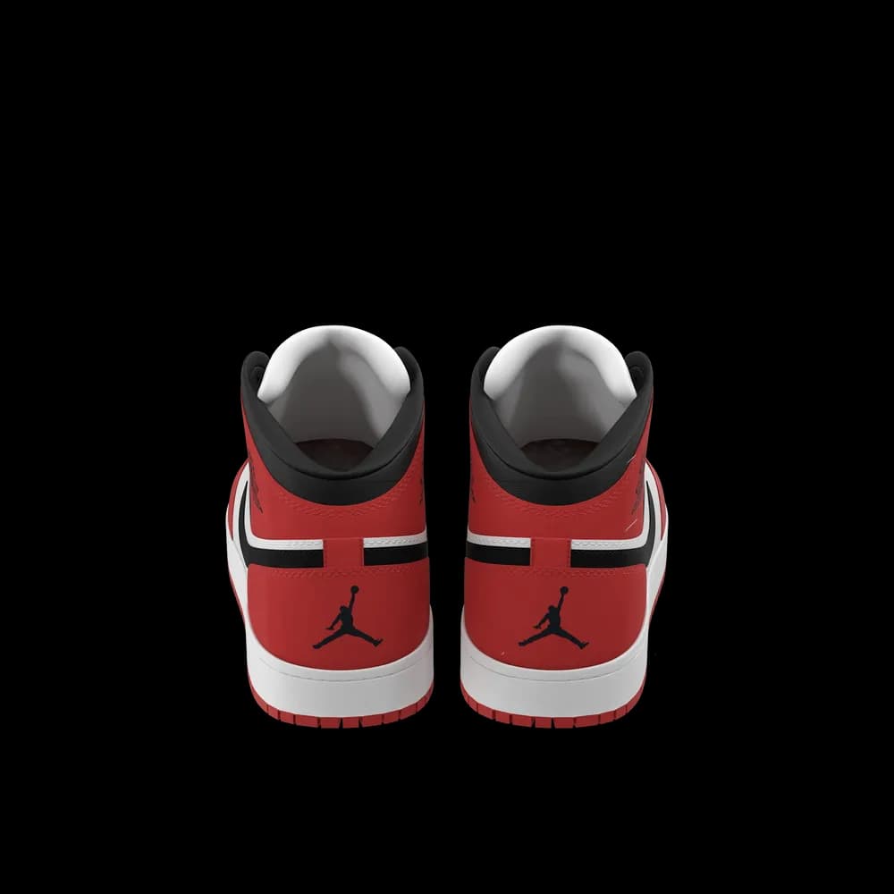 Nike Air Jordan 1 Red And Black - Thumbnail 3