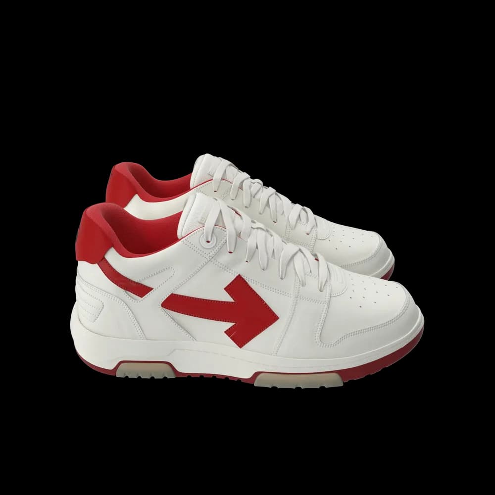 Sports Sneakers Off White Red - Thumbnail 4