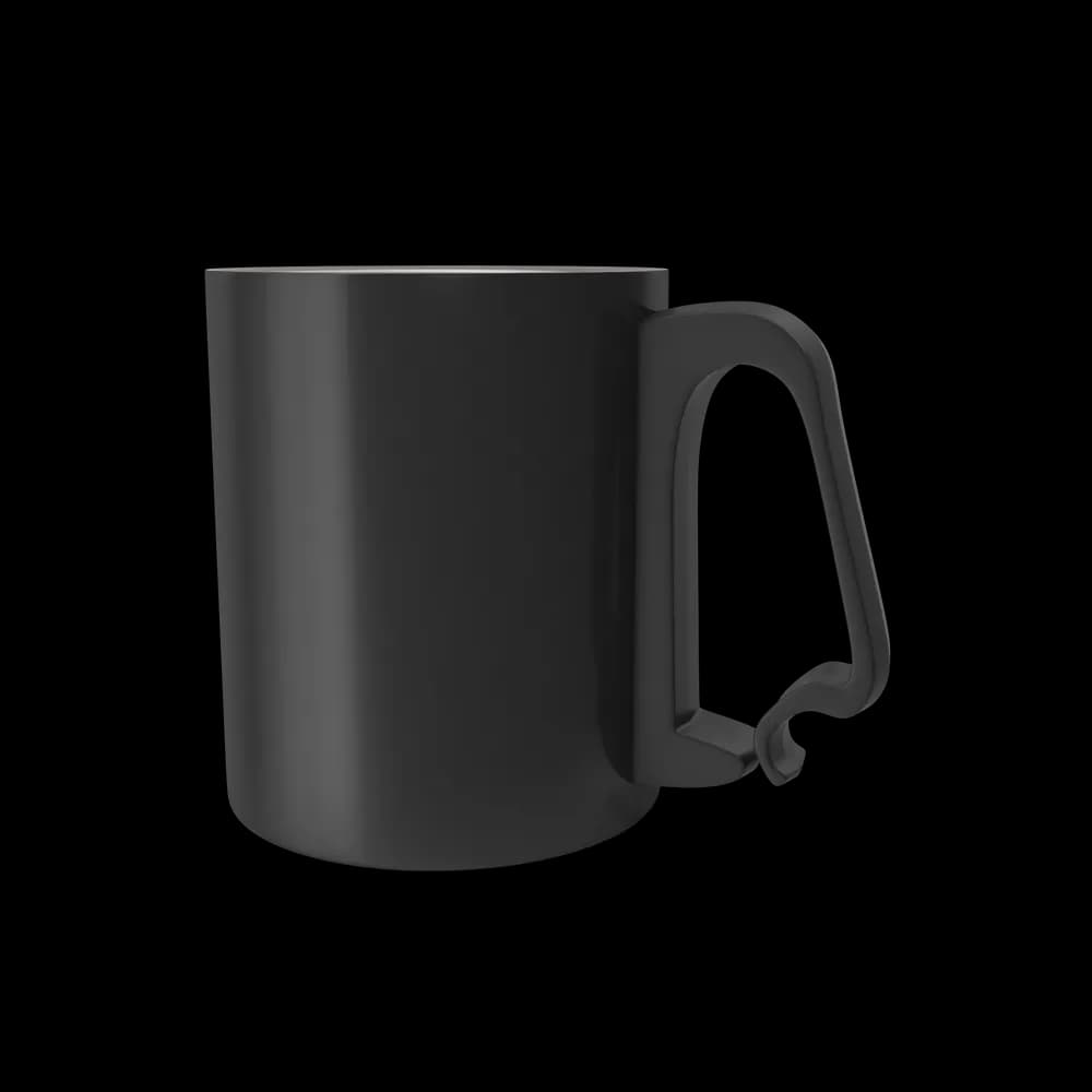 Black Aluminium Cup - View 1