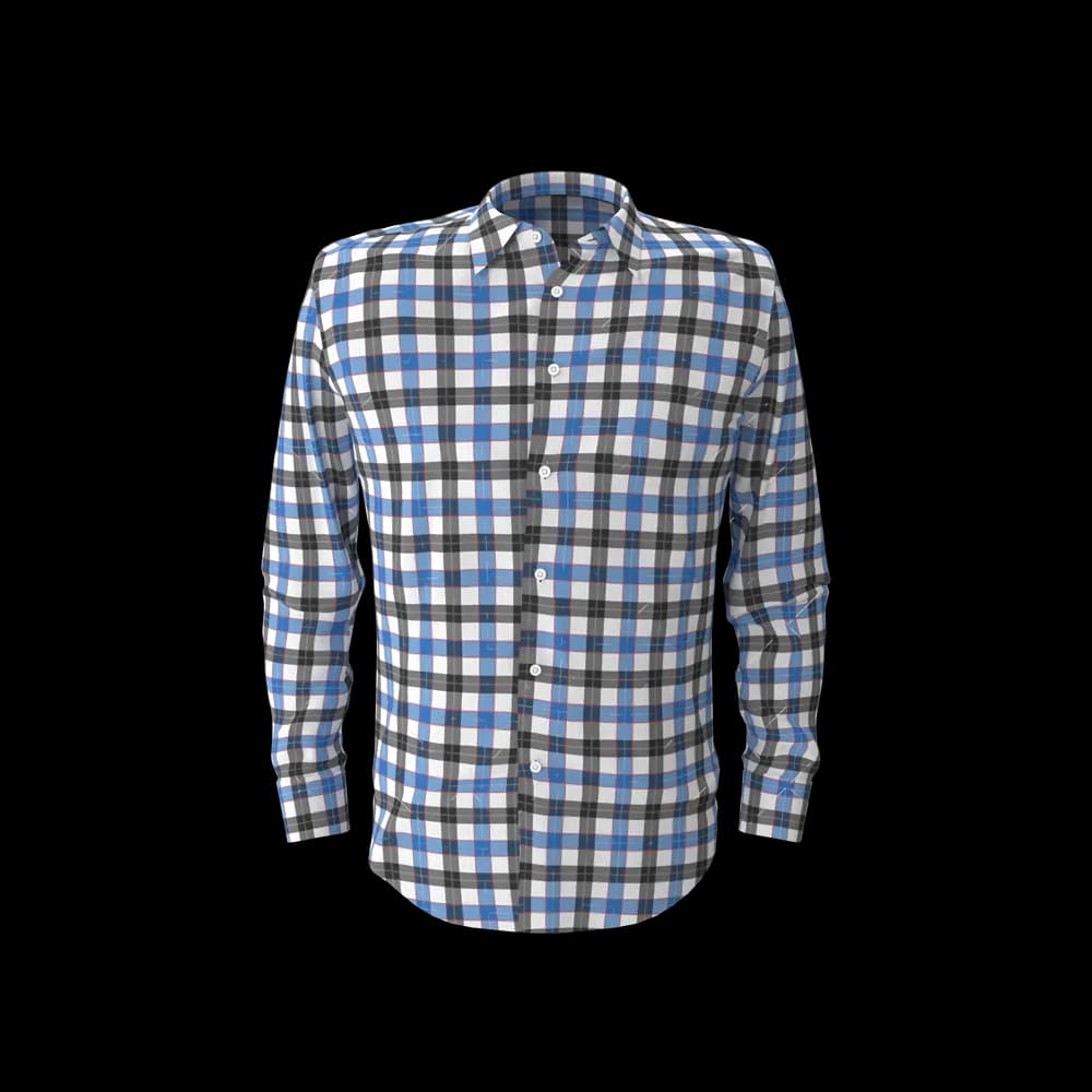 Blue & Black Check Shirt - View 1